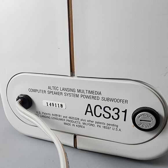 Altec Lansing ACS31 Computer Multimedia Audio Speaker System Powered Subwoofer - Picture 7 of 7